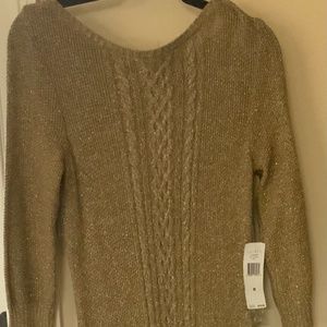 Ralph Lauren Metallic Gold Sweater